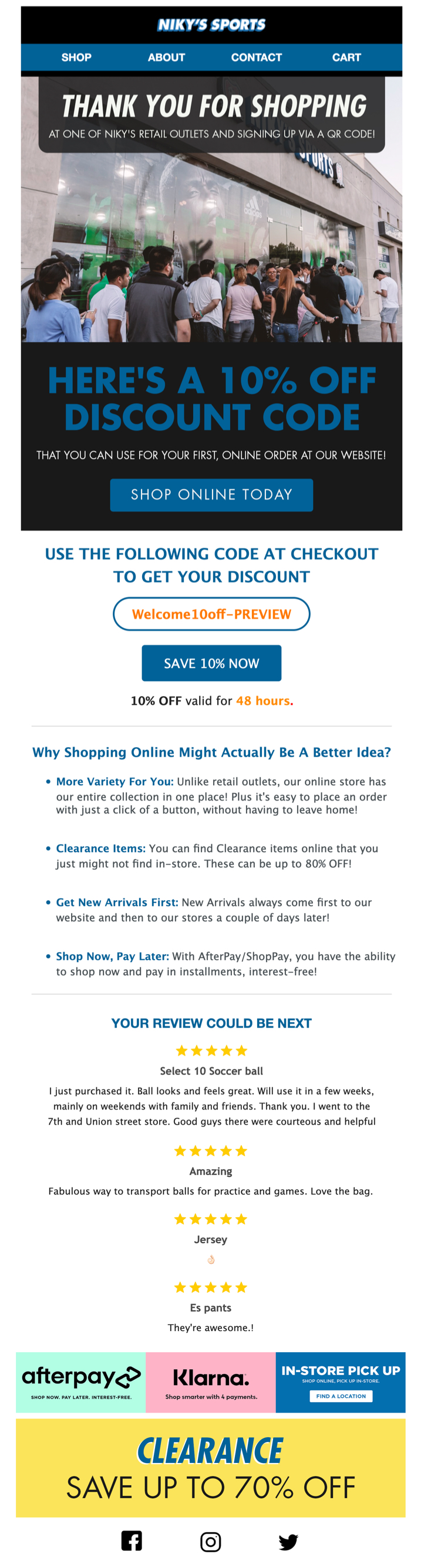 Welcome Flow — Review Request